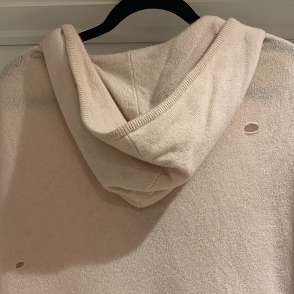 Bubblegum Pink Cashmere Zip-Up Hoodie - Picture 8 of 8